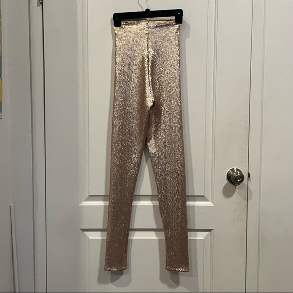 Commando Sequin Leggings in Color Blush - Picture 3 of 3